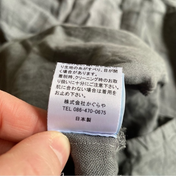 Kaguraya dress 100% linen Hemp minimalist grey - Picture 5 of 8